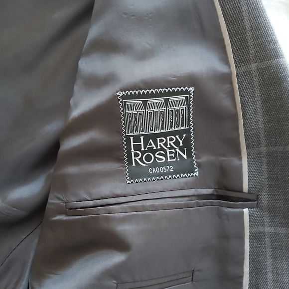 Giorgio Armani / Suit 100% Wool Plai, Sz 44R - Picture 11 of 12